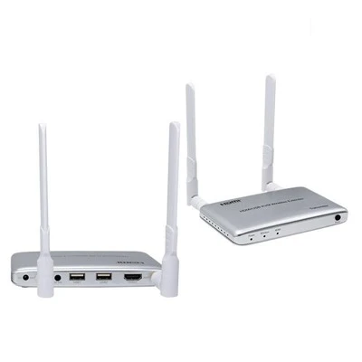 توسعه دهنده بی سیم 200M HDMIKVM از 2.4G و 5G 1080P 60Hz استفاده می کند